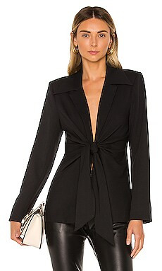 L'Academie The Tilly Blazer in Black from Revolve.com | Revolve Clothing (Global)