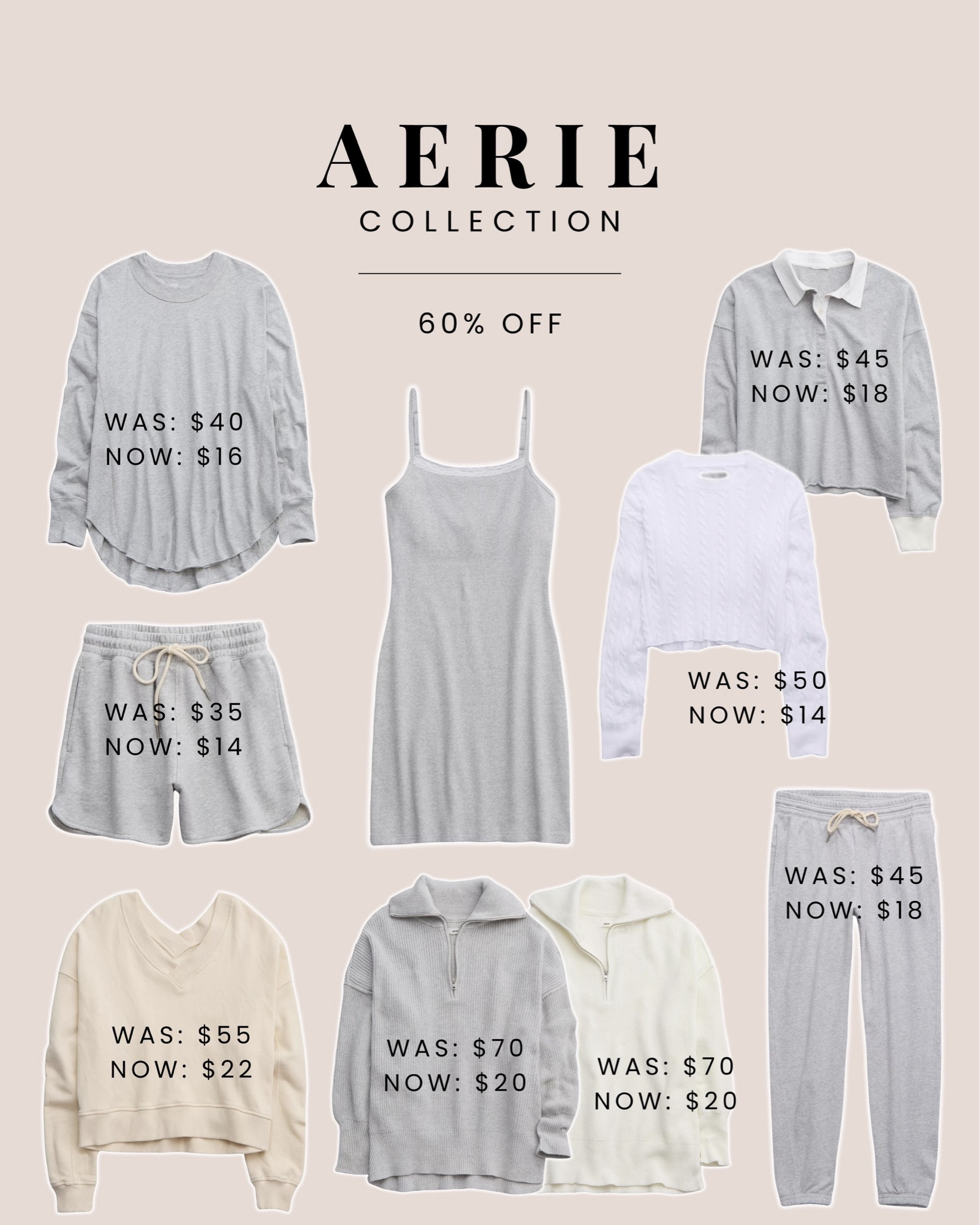 Aerie collection 60% off!! 🩶

#LTKfindsunder50 #LTKsalealert #LTKfindsunder100