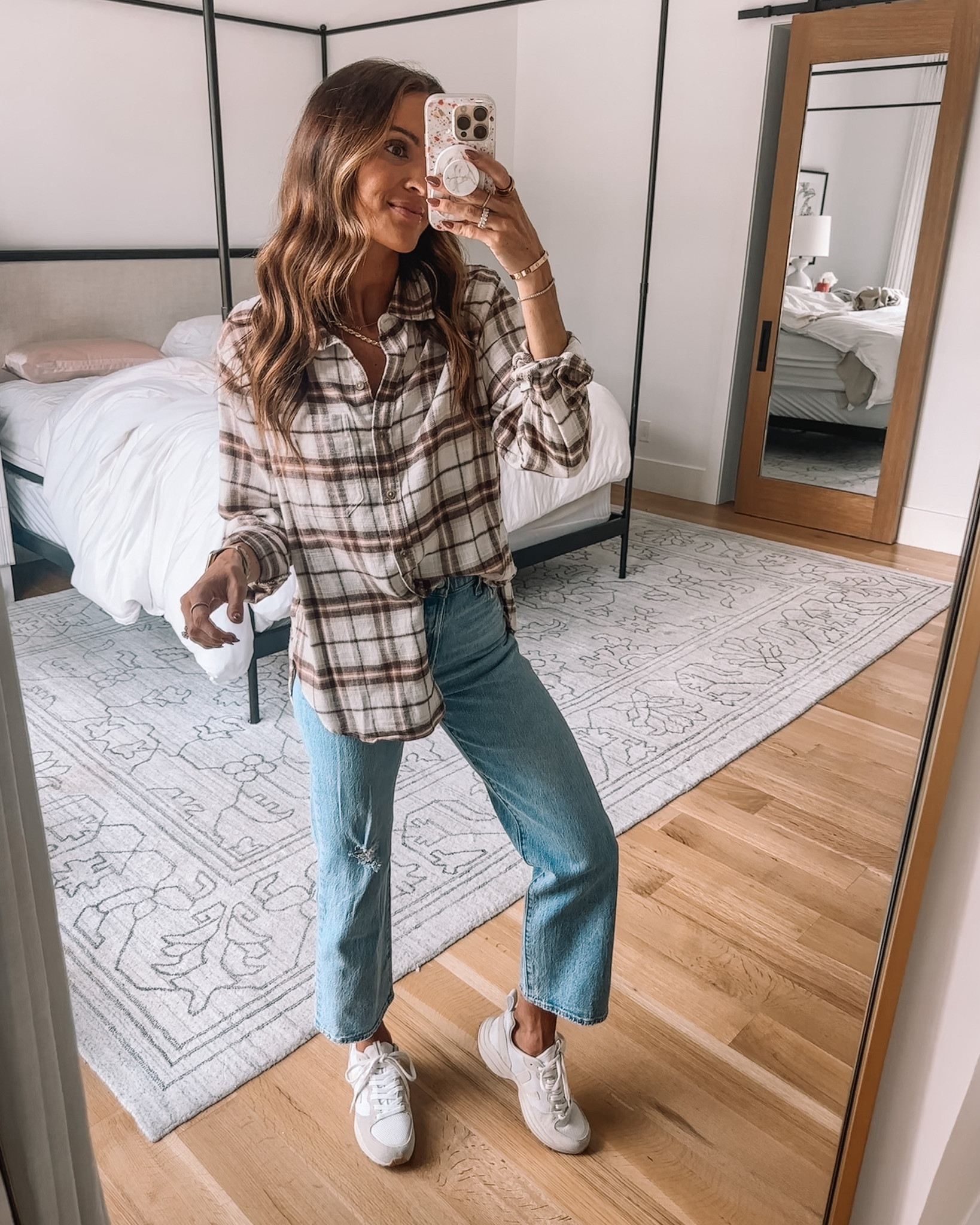 AE Oversized Long-Sleeve Plaid … curated on LTK