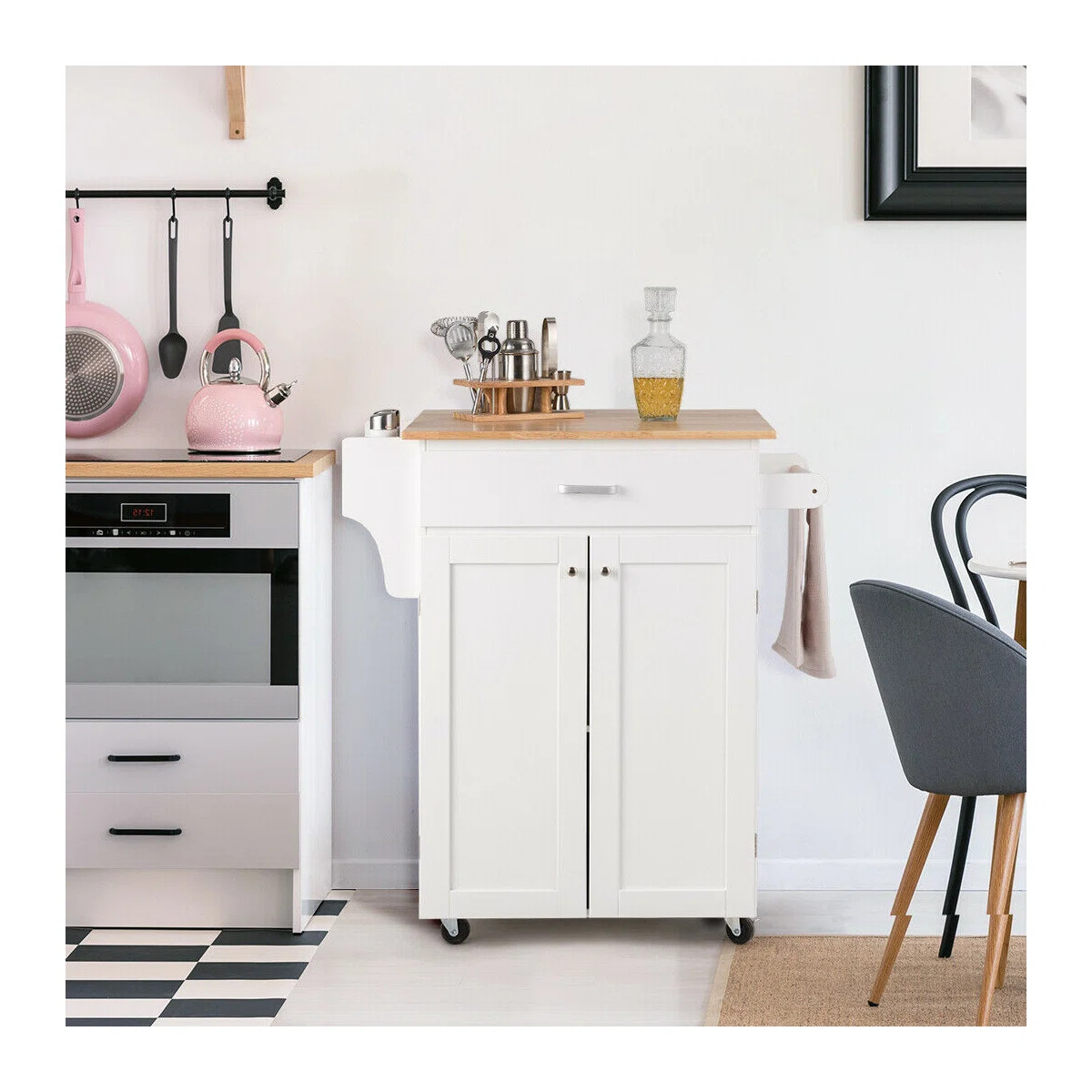 Damascus Wood Kitchen Cart | Wayfair North America