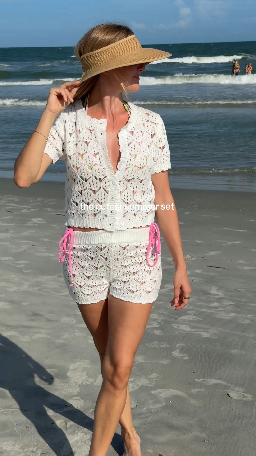 I love this white bikini cover up / sweater summer short set

#LTKSeasonal #LTKSwim #LTKTravel