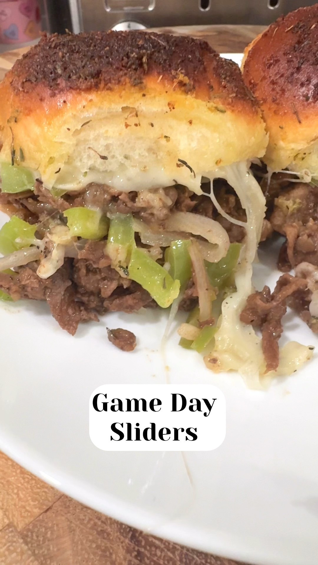Super Bowl Game Day Food. Philly Cheesesteak Sliders. Recipe on my IG.

#LTKvlog #LTKHome #LTKfoodie