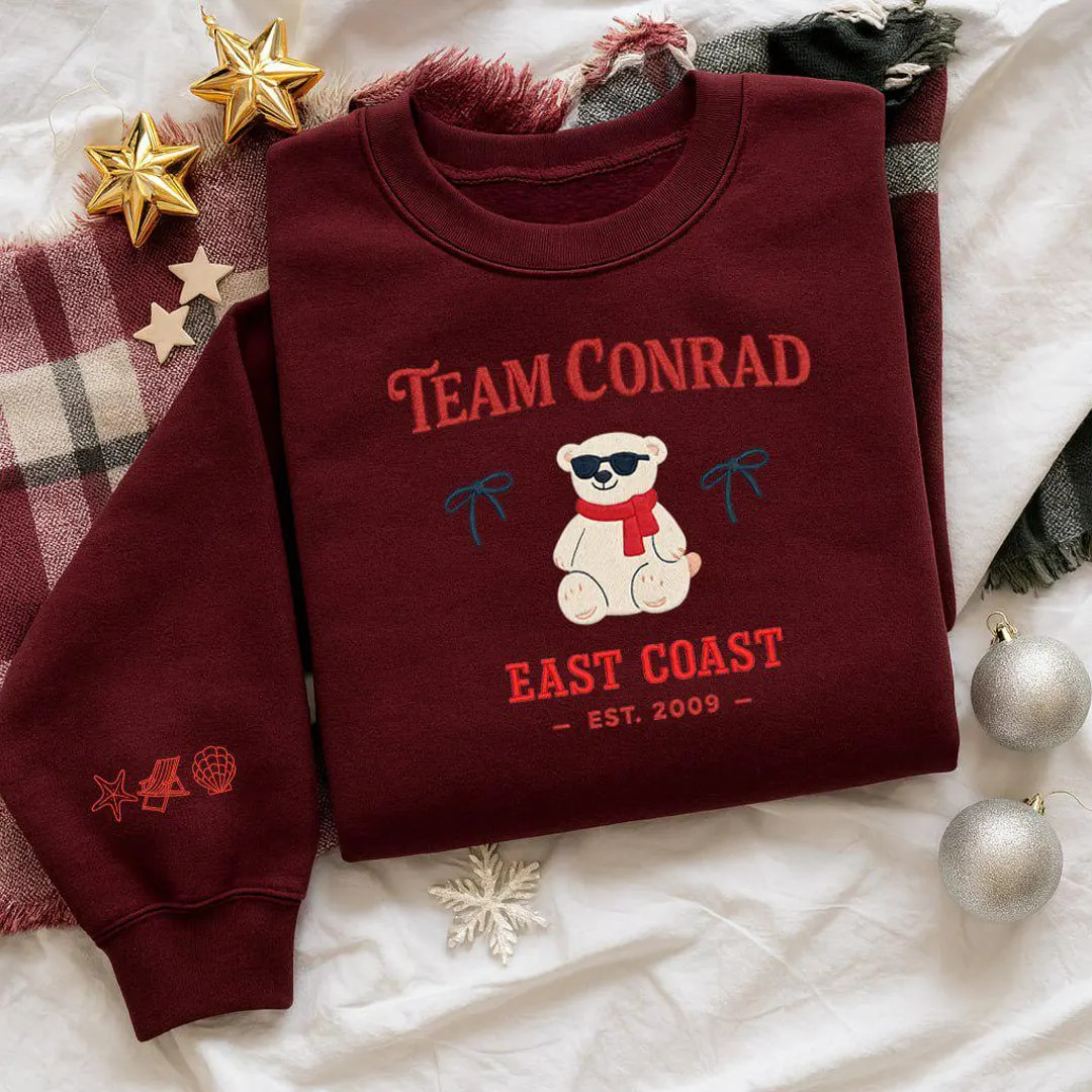 Conrad Fisher Embroidered Crewneck, Team Conrad TSITP Sweatshirt, Cousins Beach Summer Romance Sh... | Etsy (Global)