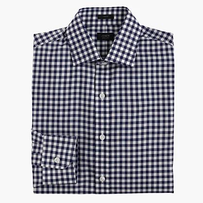 Crosby shirt in classic navy gingham | J.Crew US