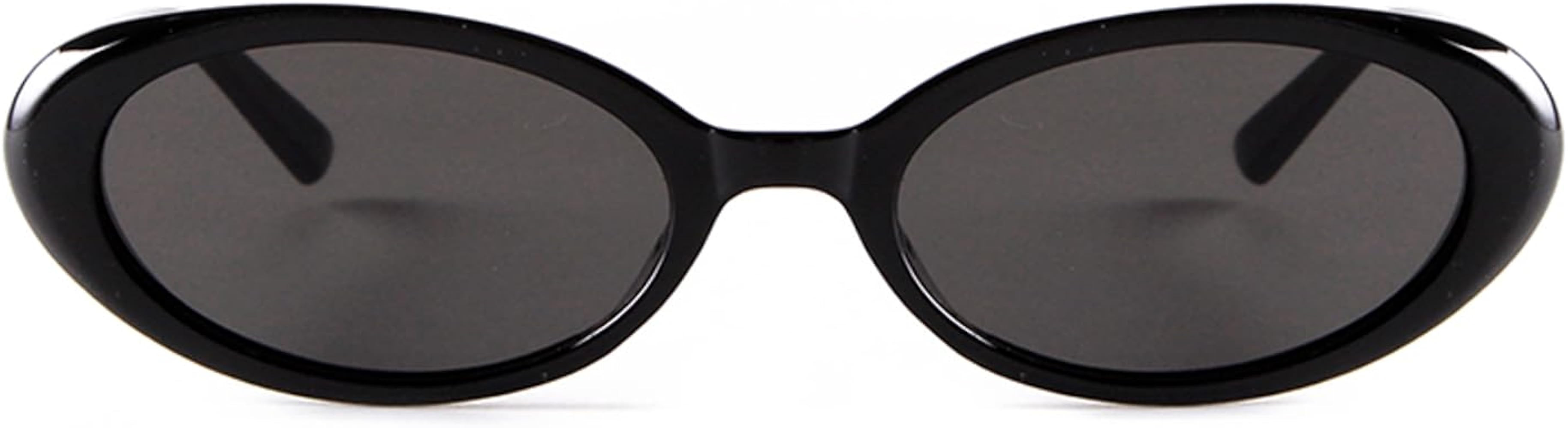 JUDOO Retro Oval Sunglasses for Women Men 90s Vintage Cat Eye Glasses Oval Glasses UV400 Protecti... | Amazon (US)