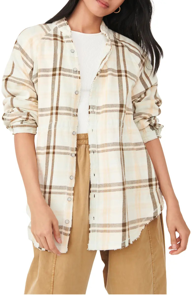 Free People Summer Daydream Plaid Button-Up Shirt | Nordstrom | Nordstrom