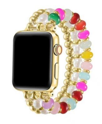 Posh Tech Jasmine Beaded Band for Apple Watch - Gold | Macy's
