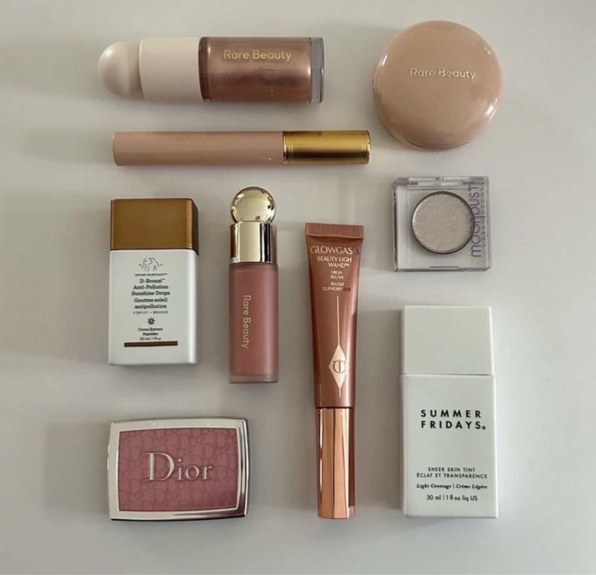 makeup faves🫂🎀 #charlottetilbury #drunkelephant #bronzingdrops #rarebeauty #dior #diorbeauty #summerfridays #glowgasm #charlottetilburymakeup #LTKxCharlotteTilbury