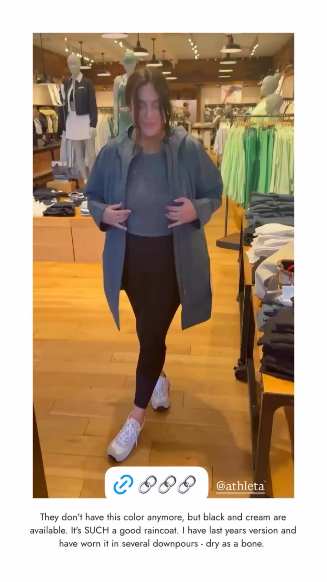 @athleta
Friends and Family sale with 30 % off includes this rain jacket. They don’t have this color anymore but they have black and white  

#LTKActive #LTKFallSale #LTKSaleAlert