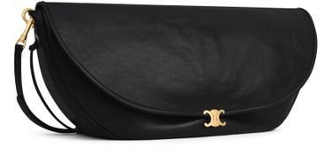 Halfmoon soft Triomphe bag in supple shiny lambskin - CELINE | 24S (APAC/EU)