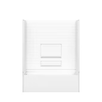 MAAX Vellamo 31.25-in x 60-in White Acrylic Rectangle Alcove Soaking Bathtub ( Left Drain ) | Lowe's