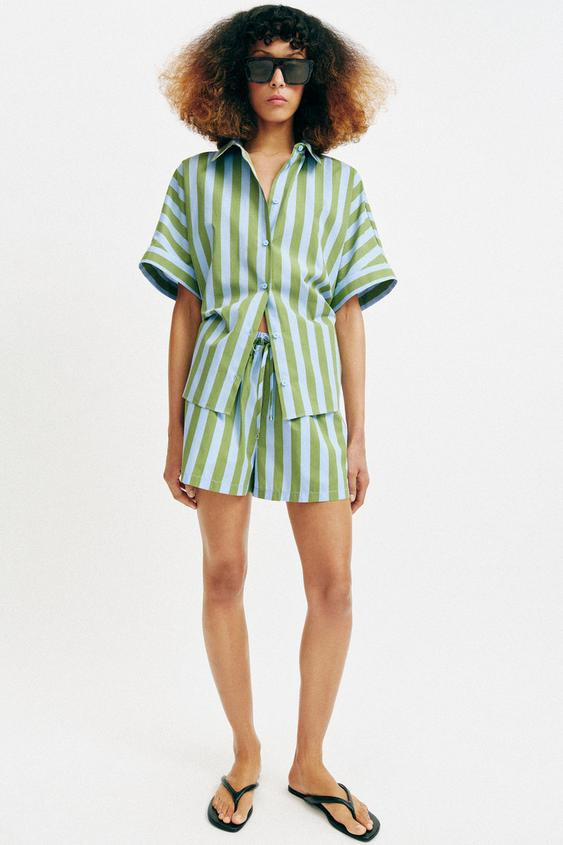 OVERSIZED STRIPED SHIRT | Zara US