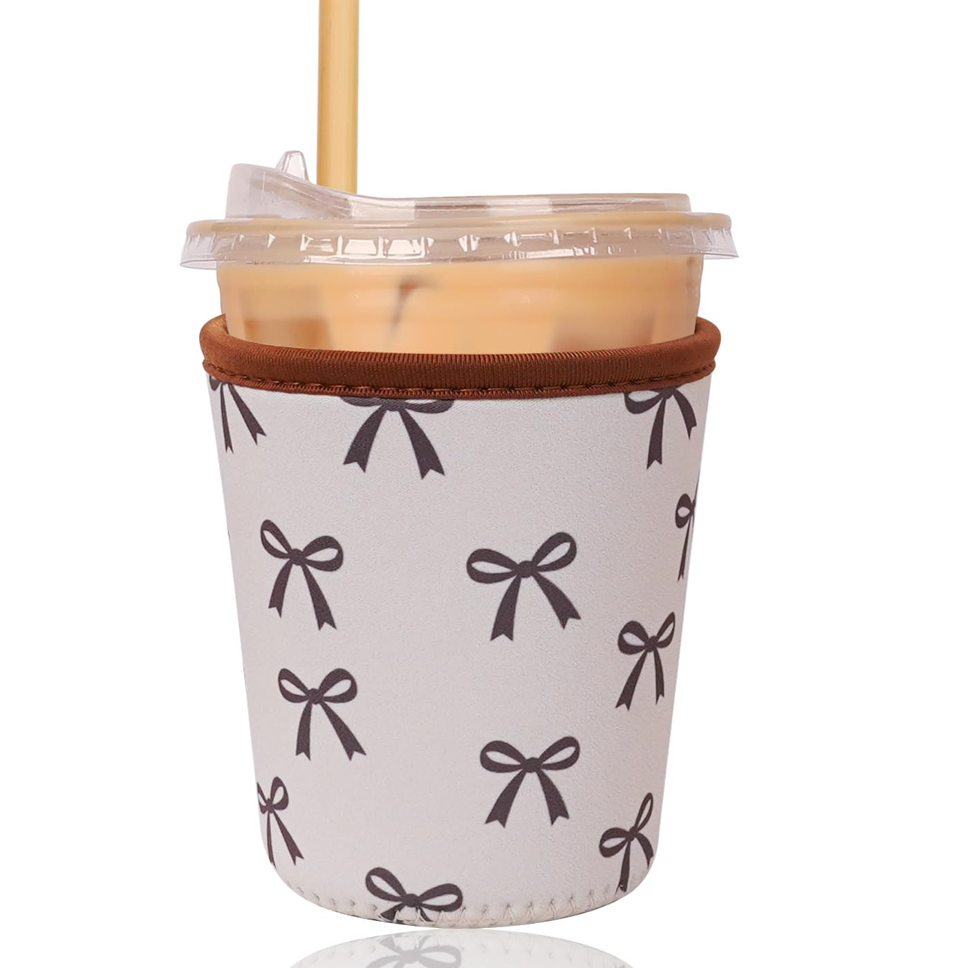 Reusable Insulated Sleeve for Iced Coffee Cup, Coffee Neoprene Sleeve for Cold & Hot Drinks, Beve... | Amazon (US)
