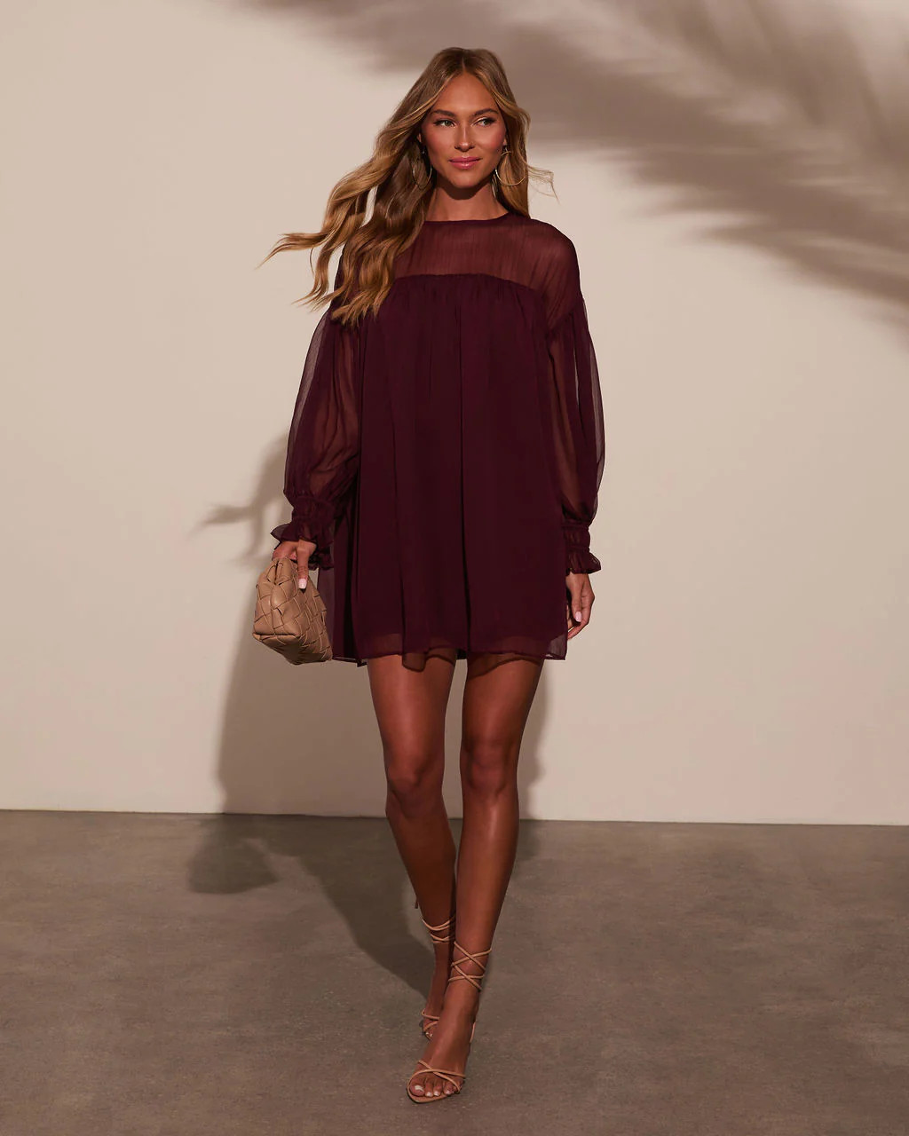 Sweet Soirée Chiffon Shift Mini Dress | VICI