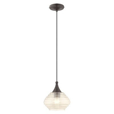 Livex Lighting Art Glass 1 - Light Pendant in  English Bronze | Target