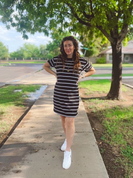 Tshirt dresses & sneakers 🖤

Avoiding maternity clothes as long as possible so loving that my basics still fit! Linked similar since mine is sold out! 

#LTKSeasonal #LTKunder50 #LTKbump