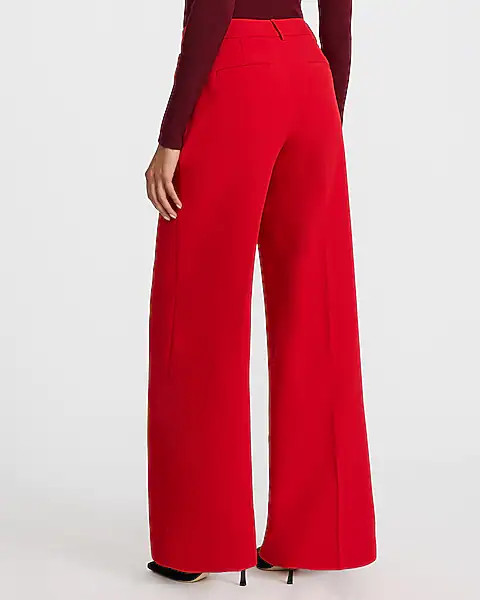 Editor Signature Stretch Mid Rise Wide Leg Pant | Express