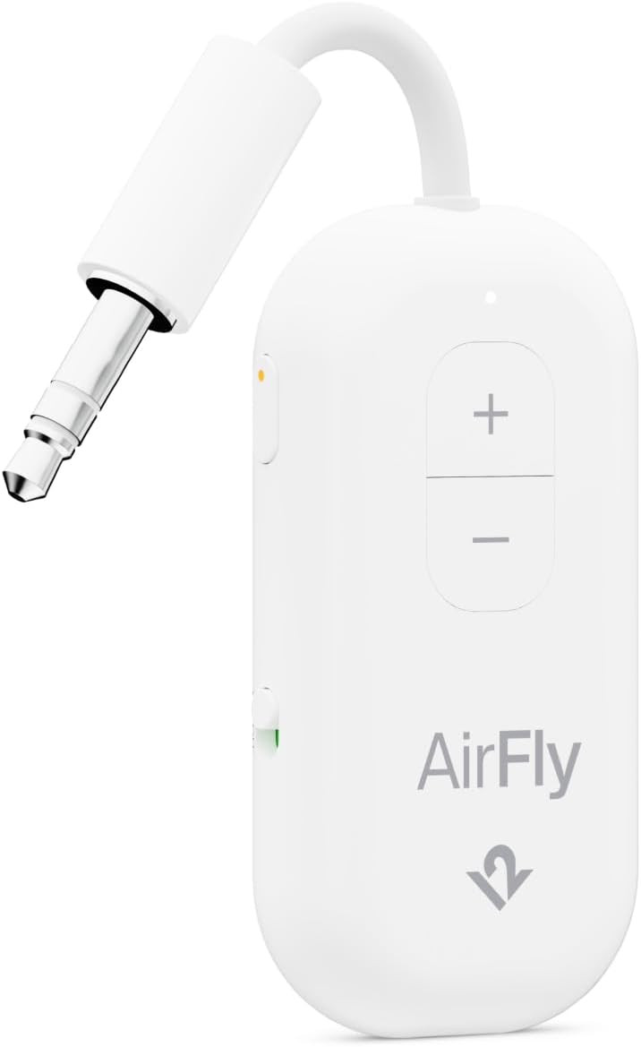 AirFly Pro 2 – Bluetooth Adapter for Airplane, Pair 2 AirPods or Wireless Headphones – 3.5mm ... | Amazon (US)