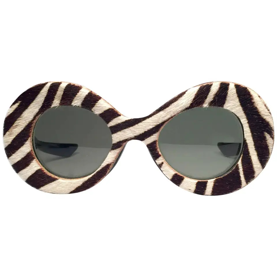 Pompeii Cavallino Mint Vintage Made in Italy Sunglasses, 1960 | 1stDibs