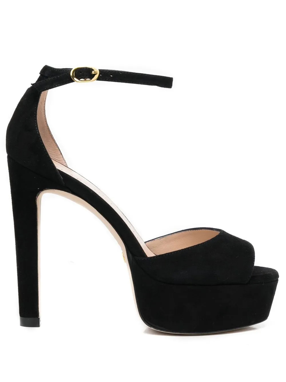 Stuart Weitzman Platform Suede Sandals - Farfetch | Farfetch Global