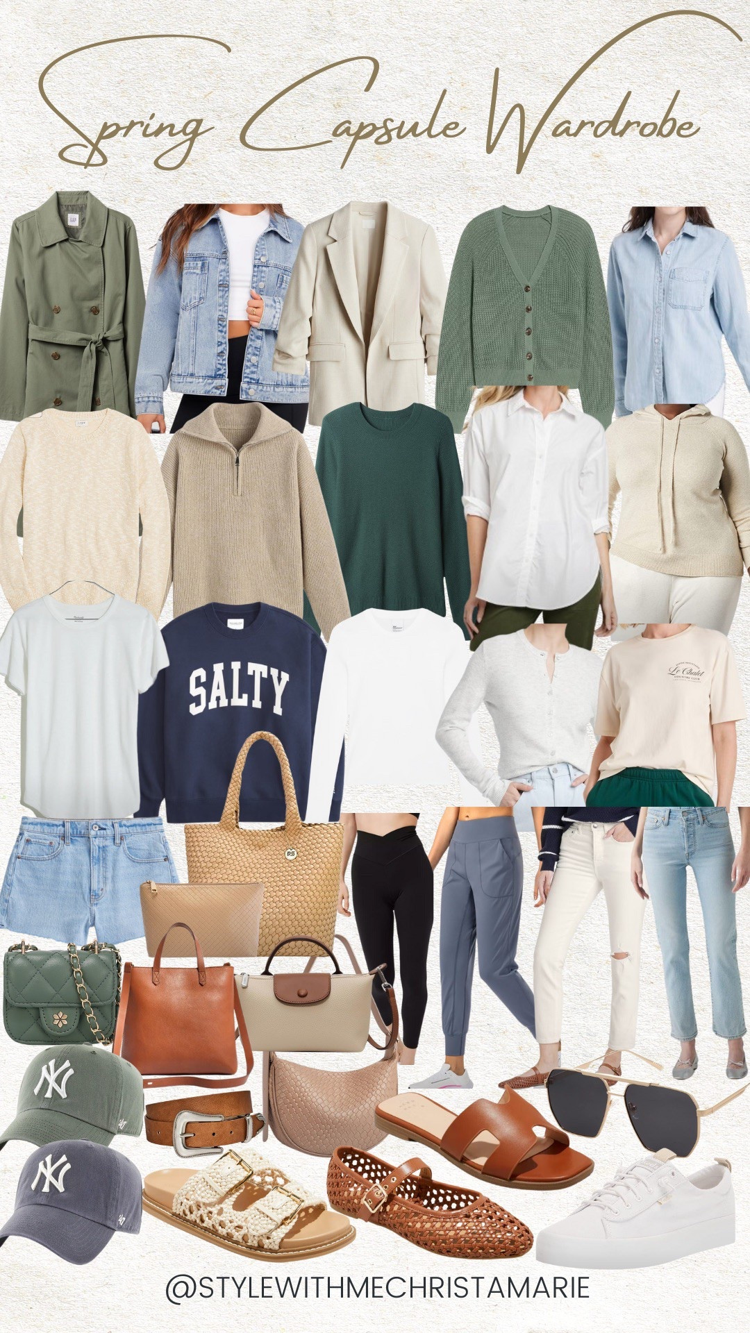 She’s here! My 2025 spring capsule wardrobe! 

Reasons to start a capsule wardrobe: 
1. Lighter closet, filled with items you love 
2. Essential pieces that can be styled multiple ways
3. Ease of what to wear in the mornings 
4. Makes packing easy 
5. Keeps costs for clothing effective 
6. Reduces anxiety, no clutter, less decision making 
7. Opportunity to create personal style

#LTKPetite #LTKStyleTip #LTKFindsUnder50