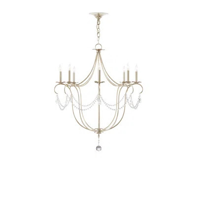 Crystal Lights 8 - Light Candle Style Empire Chandelier with Crystal Accents | Wayfair North America