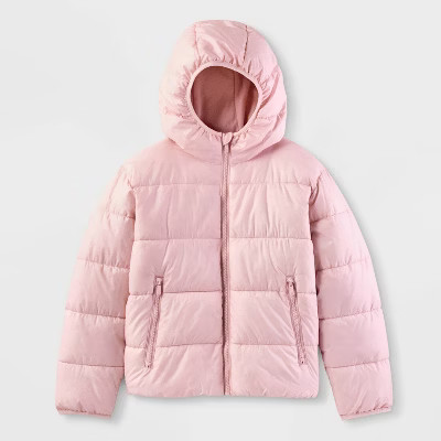 Kids' Solid Puffer Jacket - All In Motion™ | Target