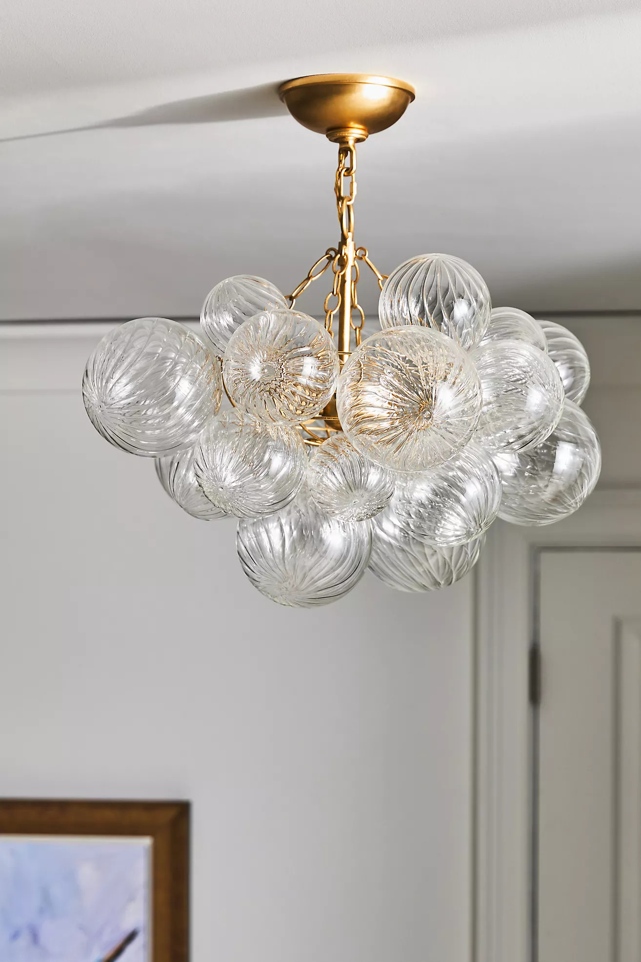 Talia Swirled Glass Chandelier | Anthropologie (US)