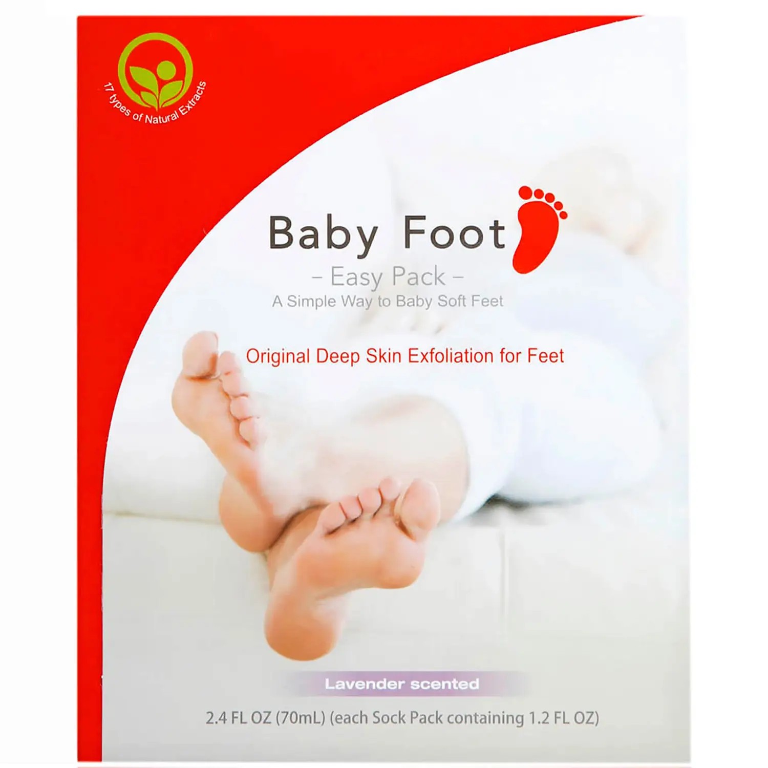 Baby Foot Easy Pack - Original Deep Skin Exfoliation for Feet (1 pair) | Dermstore