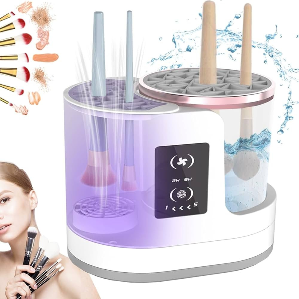TPALPKT Makeup Brush Cleaner, 3 in 1 Electric Makeup Brush Cleaner and Dryer, Automatic Makeup Br... | Amazon (US)