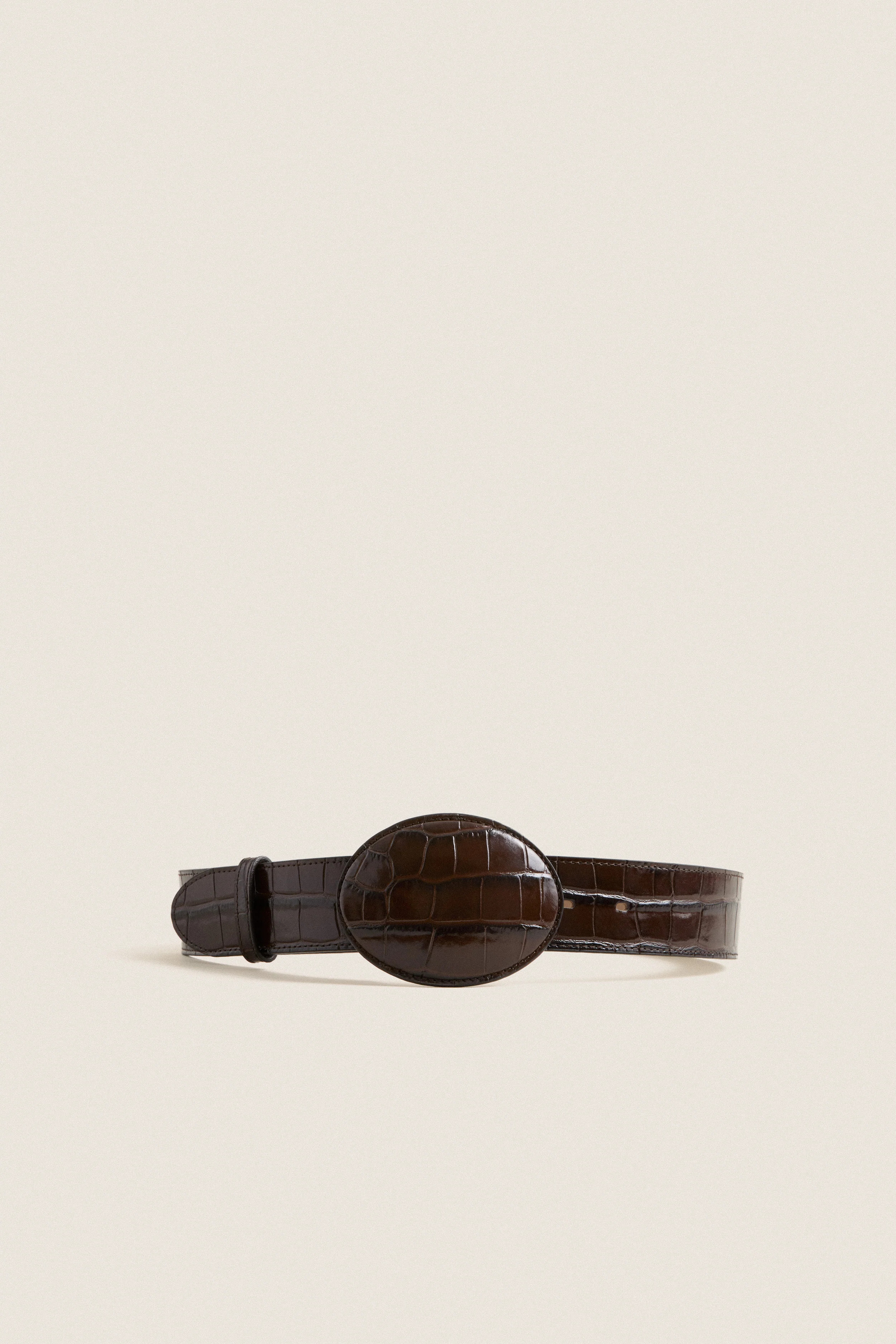 Chocolate Mabel Croco Belly Belt | Tuckernuck (US)