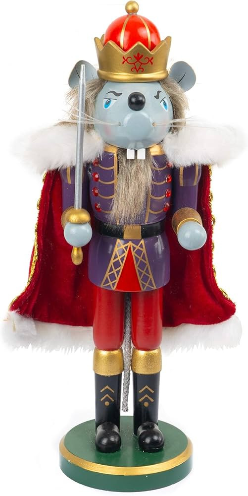 FUNPENY Christmas Decorative Nutcracker, Handmade Wooden Traditional Festive Collectible Nutcrack... | Amazon (US)