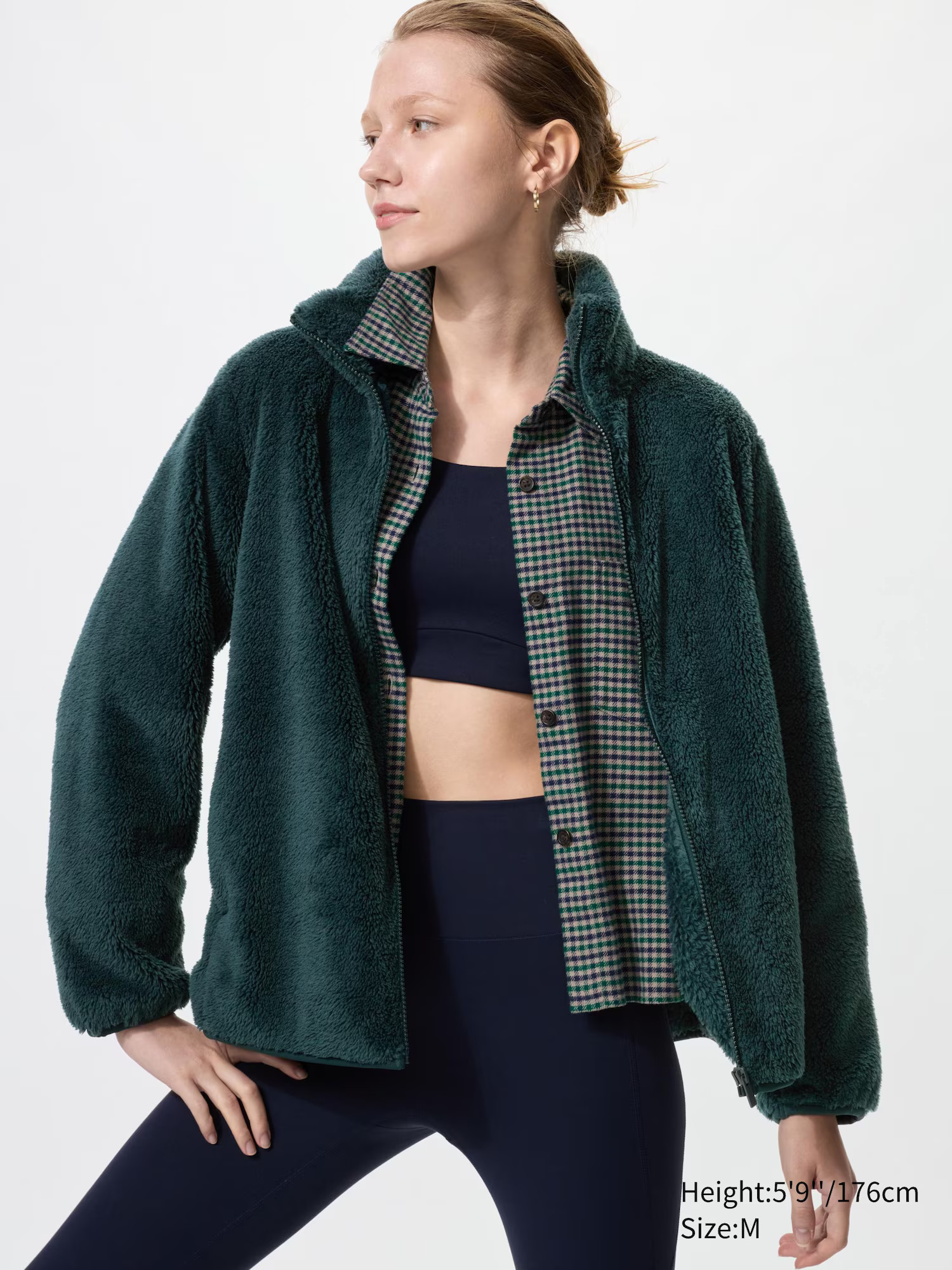 Fluffy Yarn Fleece Full-Zip JacketColour: 30 NATURALSize: Women SXXSXSSMLXLXXLSizingGet help with... | UNIQLO (UK)