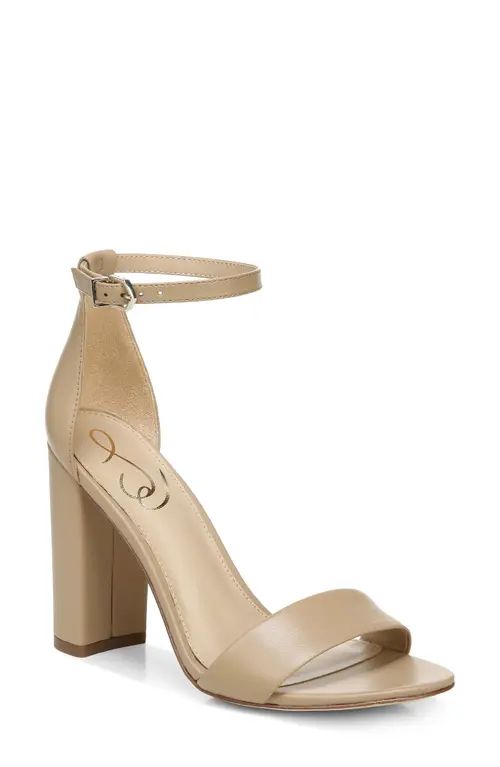 Sam Edelman Yaro Ankle Strap Sandal in Soft Beige at Nordstrom, Size 8.5 | Nordstrom