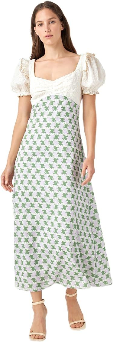 English Factory Women's Floral Print Maxi Dress | Amazon (US)