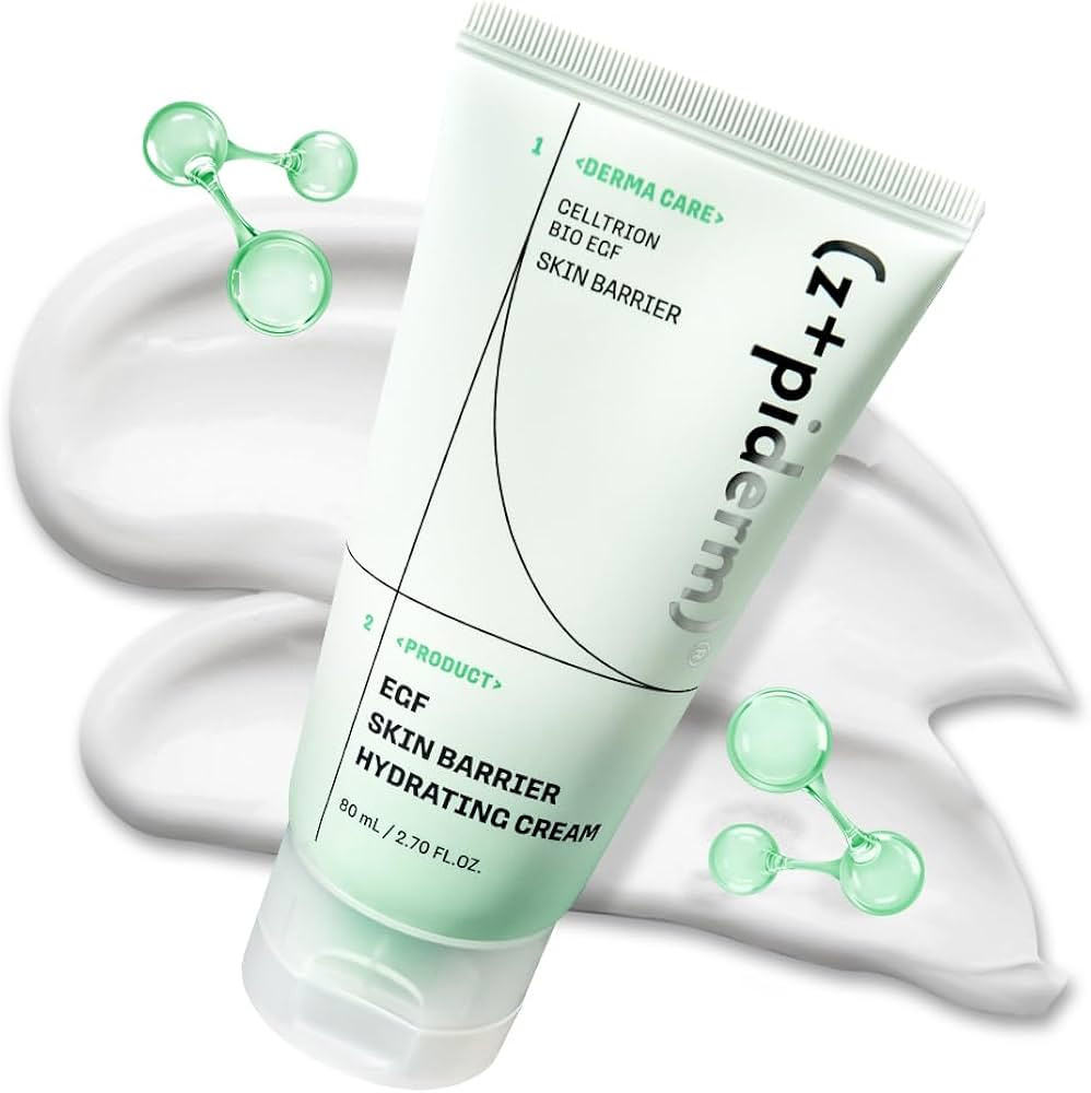 Zipiderm EGF Skin Barrier Hydrating Cream \u2013 Korean Oil-Free Moisturizer with Panthenol & Cer... | Amazon (US)