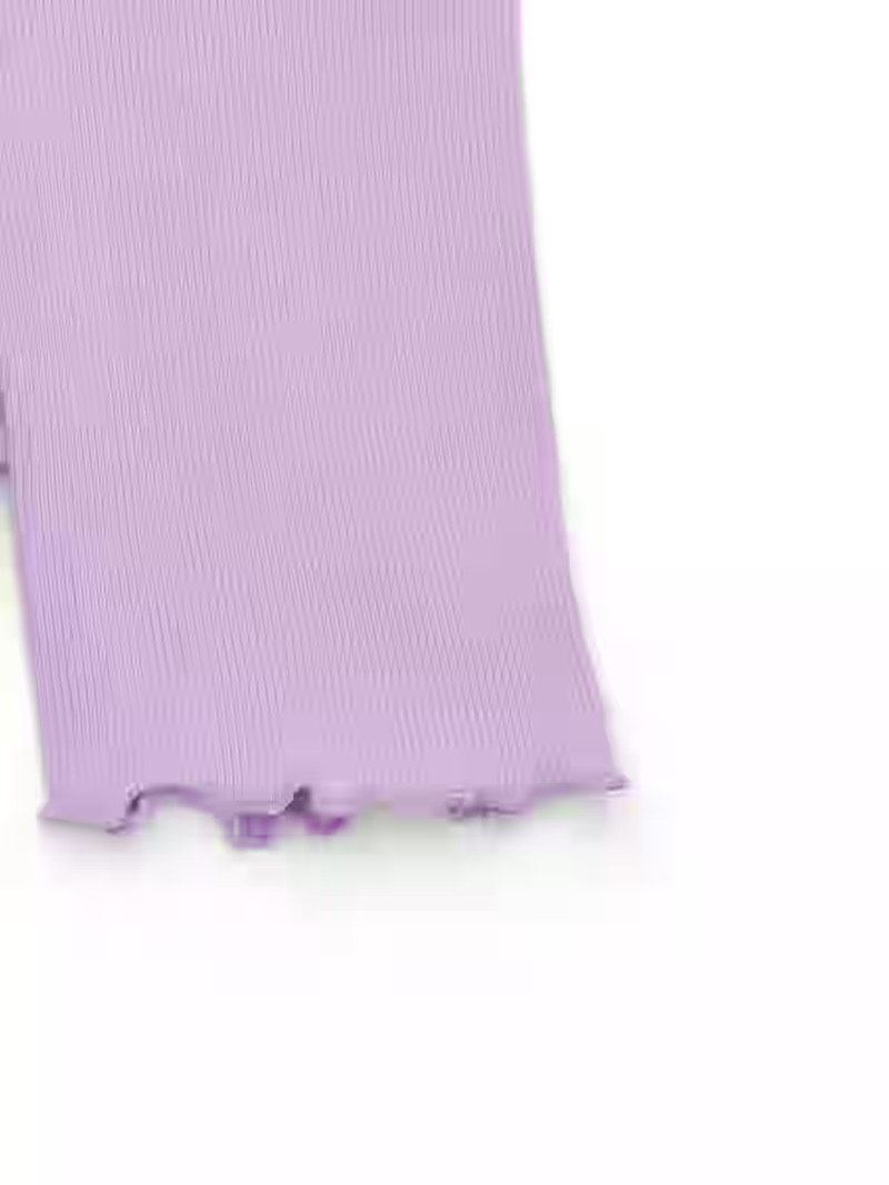 Garanimals Toddler Girl Rib Biker Shorts with Lettuce Hem, Sizes 18M-5T - Walmart.com | Walmart (US)