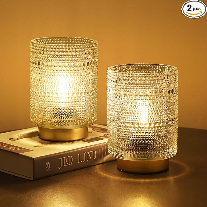 2 Pack Battery Operated Lamp with Timer,2025 Home Finds Cordless Table Lamps for Home Decor, Port... | Amazon (US)