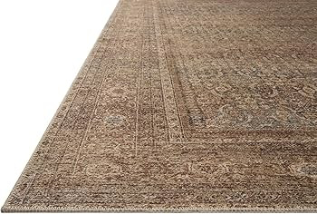 Loloi Amber Lewis Cambria Collection CBR-07 Ocean/Bark 2'-0" x 5'-0" Accent Rug Jute, Neutral, Vi... | Amazon (US)