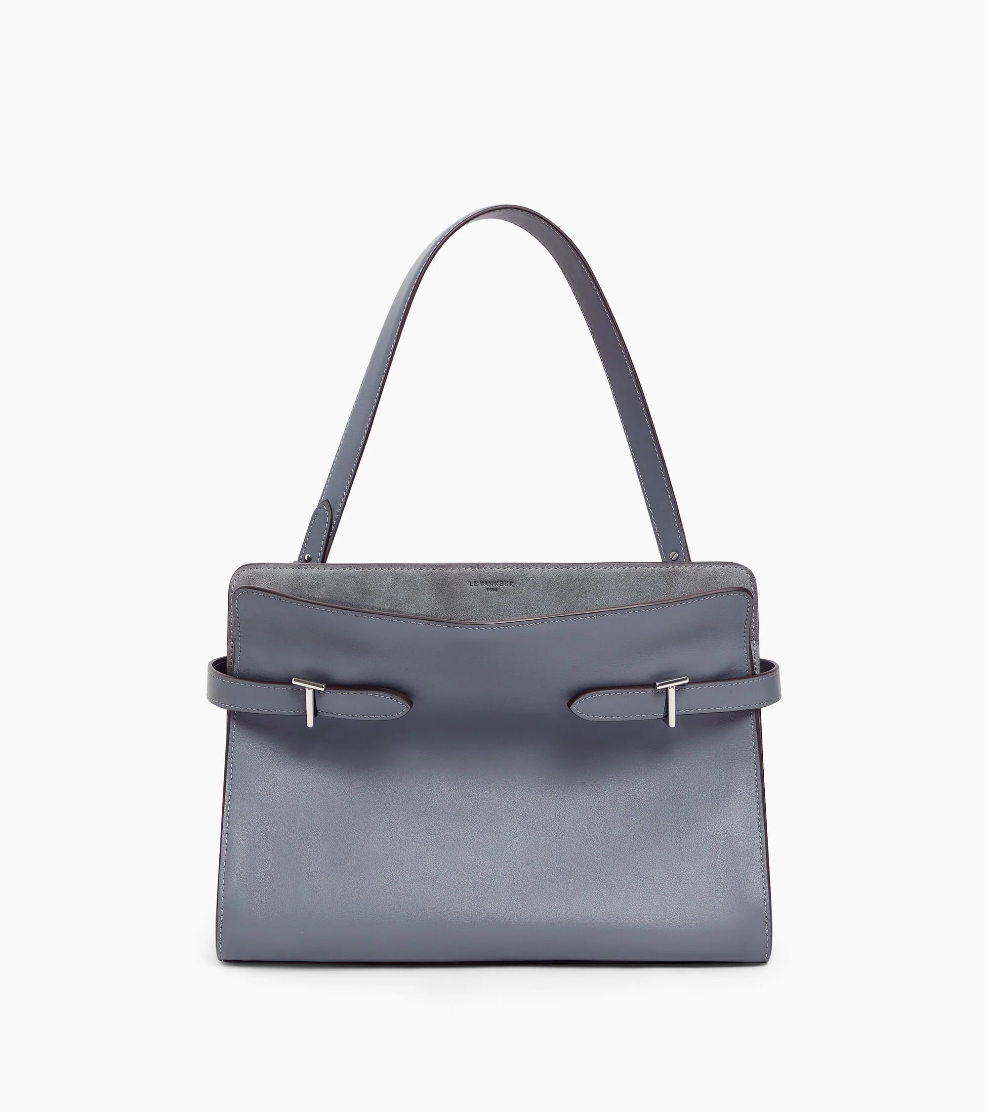 Emie large handbag in smooth leather and nubuck | Le Tanneur