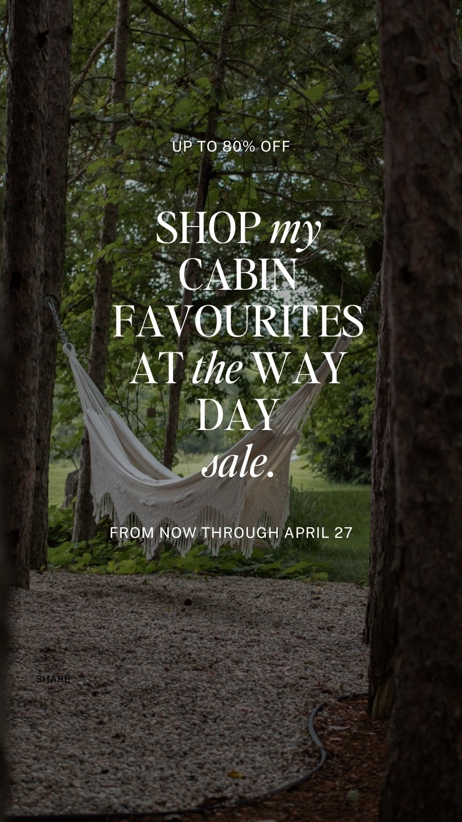 It’s happening ! Way Day is here ! Running now through April 27th, 2026 with up to 80% off. 

This hammock has been a fave for years. It’s nice and wide and super cosy. Add a pillow and a blanket and have a great nap!

PS. We also purchased the fire pit. It makes for a beautiful ambience and it’s on sale too! 

@wayfaircanada #WayfairCAHome #WayfairCAPartner