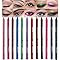 evpct 12Pcs Green Blue Brown White Colored Gel Glitter Eyeliner Pencils Pen Set lapiz delineadore... | Amazon (US)