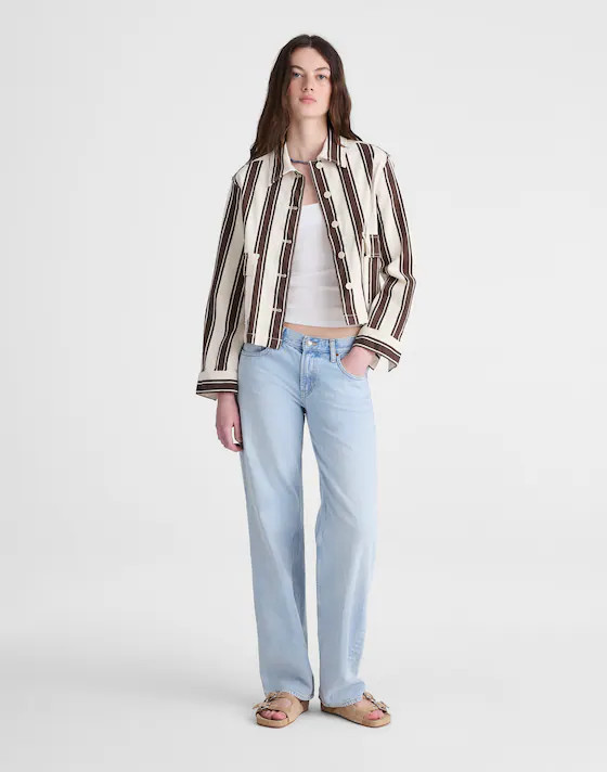 Cropped Button-Front Jacket | Madewell