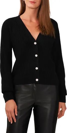 Halogen® Embellished Button Cardigan | Nordstrom | Nordstrom