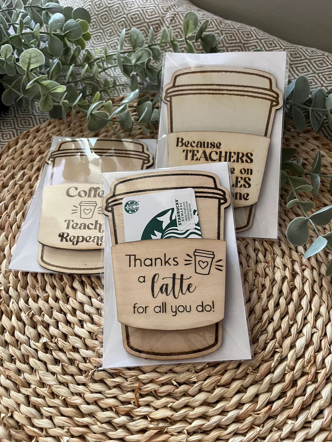 Teacher Coffee Cup Gift Card Holder - Etsy | Etsy (US)