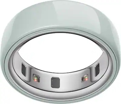 Oura - Ring 4 Ceramic - Smart Ring - Size Before You Buy with OR4 Sizing Kit - Size 9 - Tide - (2... | Best Buy U.S.