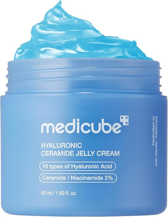 medicube Hyaluronic Acid Moisturizing Jelly Cream | Daily Moisturizer for All Skin Types | Long-l... | Amazon (US)
