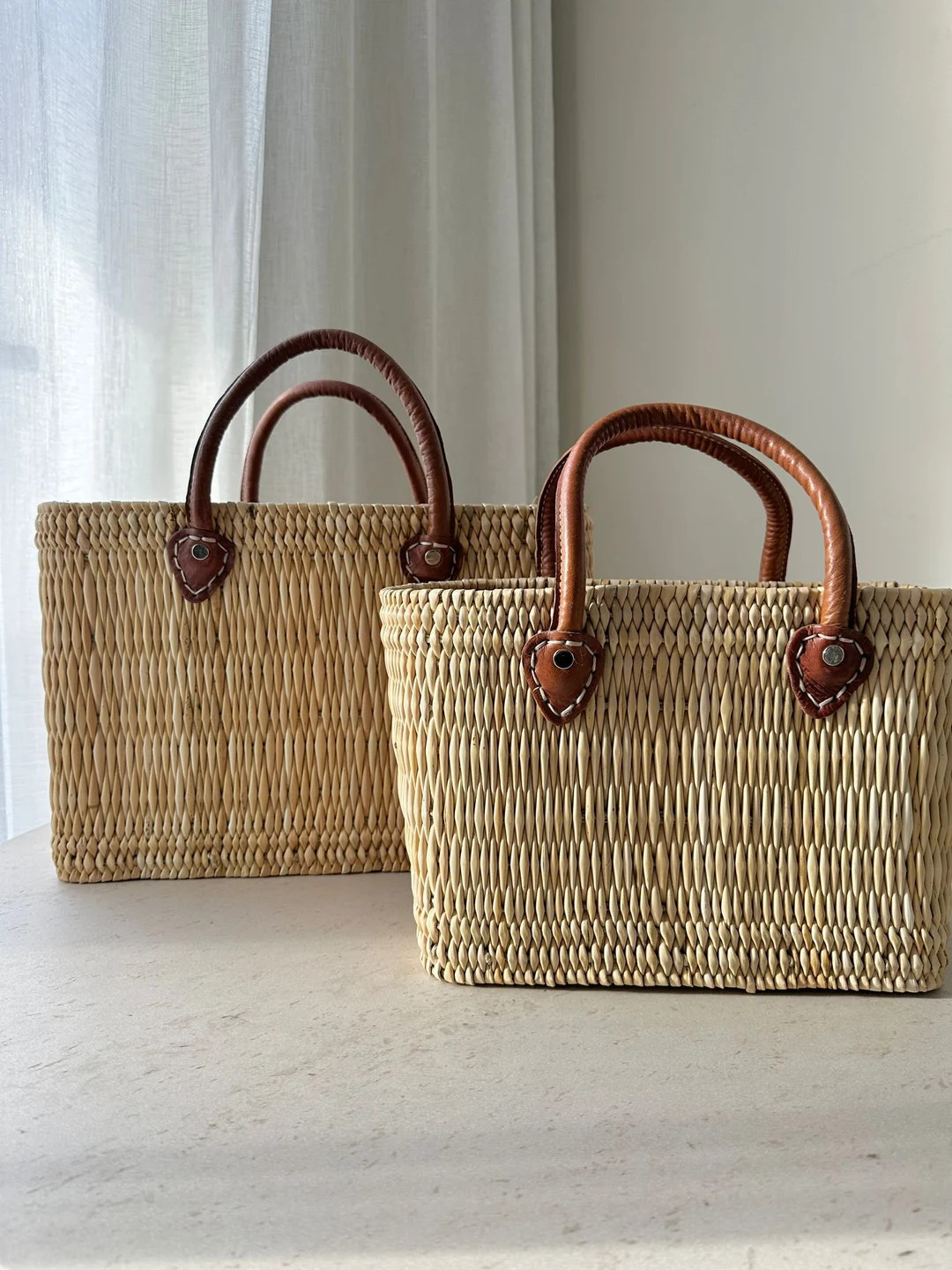 Woven Tote Straw Bag |  | Handmade | Women’s Bag | Boho chic | Sizes Available| Picnic Shopper ... | Etsy (UK)