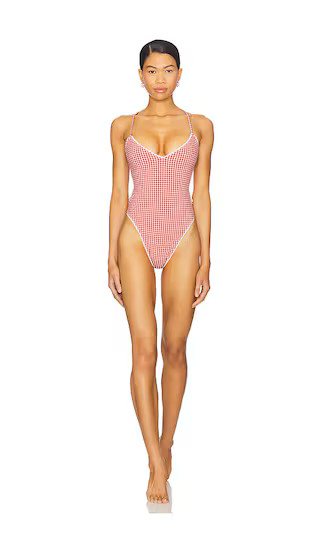 Ruby One Piece in Red Gingham | Revolve Clothing (Global)