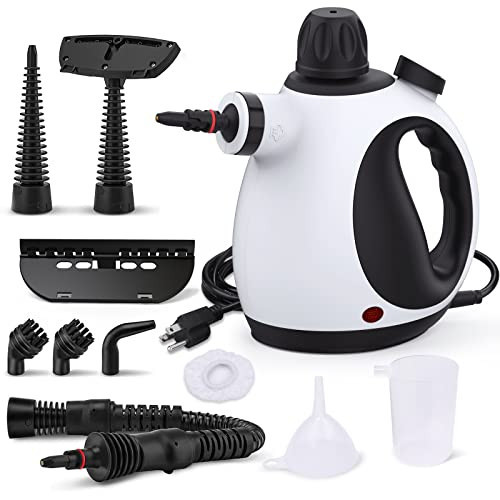 Handheld Steam Cleaner, Steam Cleaner for Home with 10 Accessory Kit, Multipurpose Portable Upholstery Steamer Cleaning with Safety Lock to Remove Grime, Grease, and More | Amazon (US)